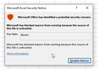 Microsoft Has Blocked Macros From Running Because The Source Is ...