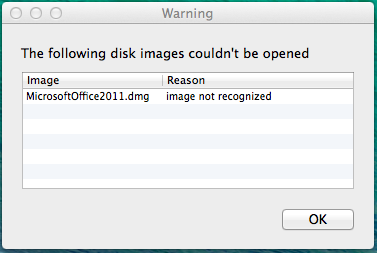 Image Not Recognized Dmg Files Mac