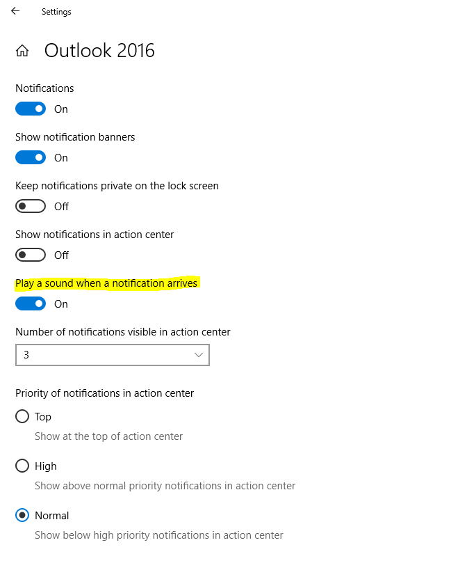 How can I get old Outlook Notifications working under Windows 10? - Microsoft Community