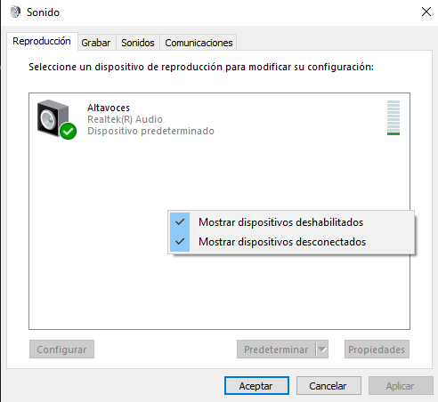 Problemas de de audio HDMI Windows 10 - Microsoft Community