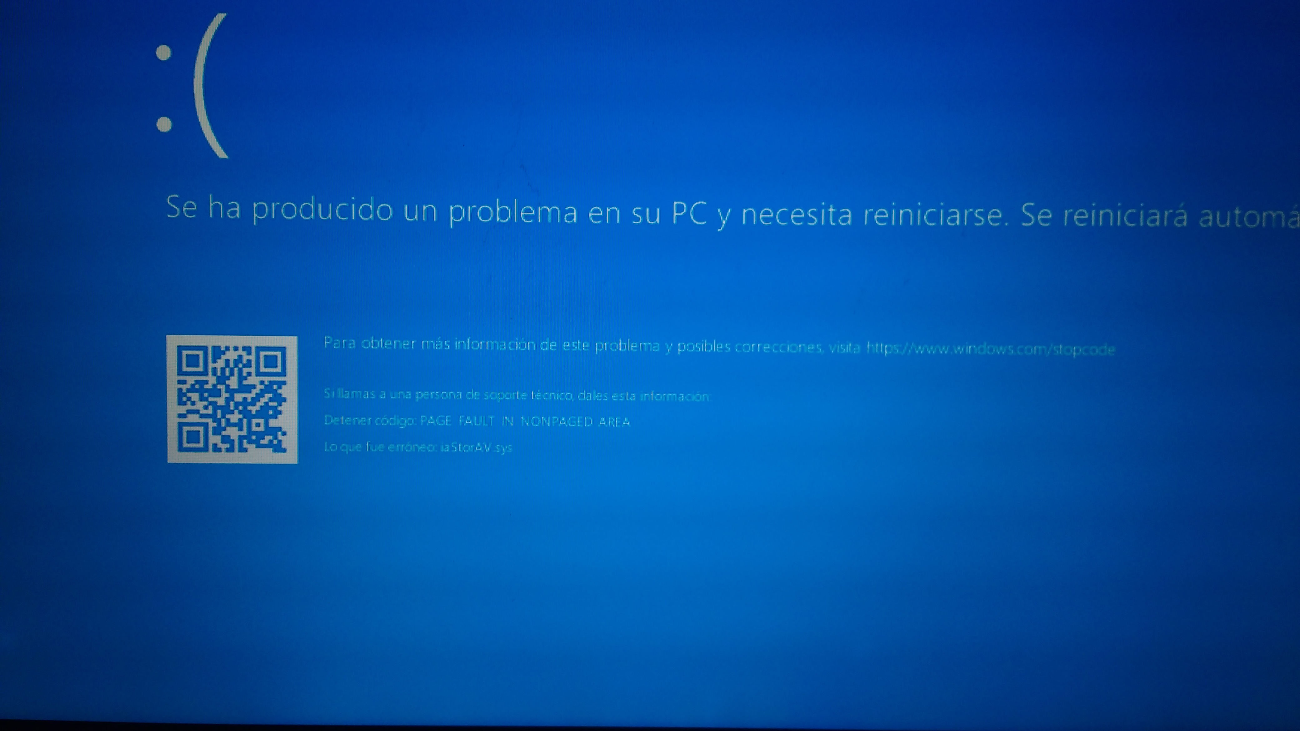 Windows 10 page fault