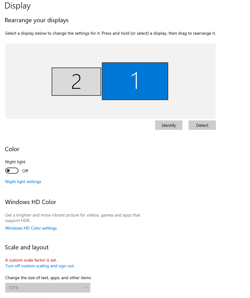 Windows 10 settings (screen size) - Microsoft Community