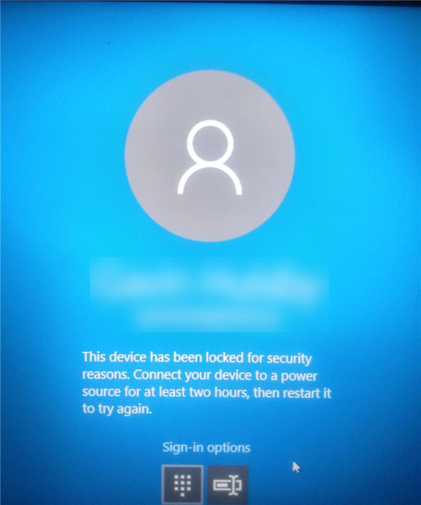 Windows 10 laptop locked for security everytime i shut down Microsoft