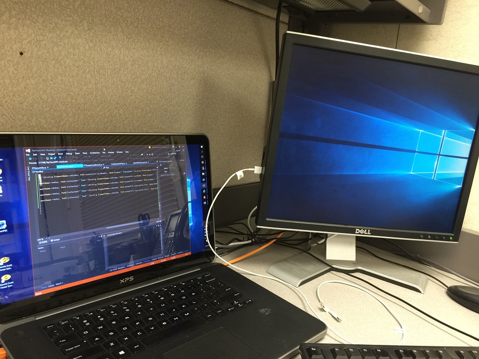 Dual Monitor Different Resolutions Black Program Window - Microsoft ...