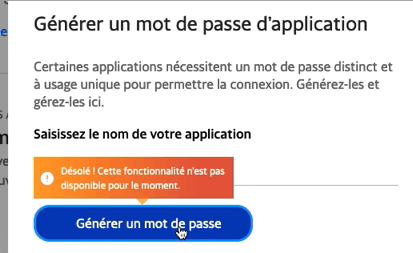 Cette fonctionnalité n'est pas disponible facebook