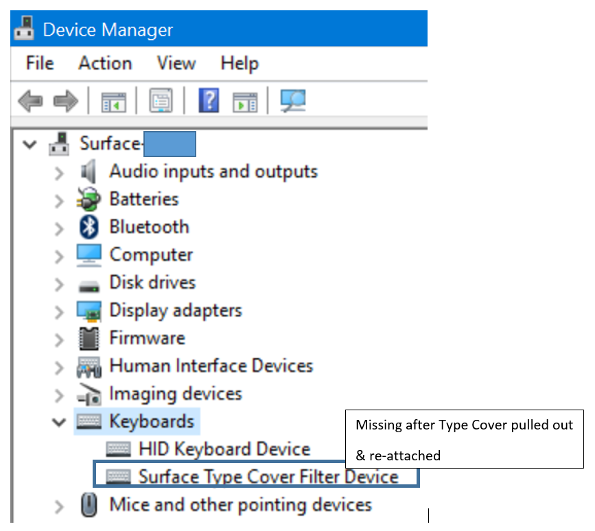 surface pro 4 type cover filter device driver download