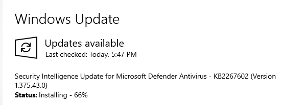 Security Intelligence Update For Microsoft Update Antivirus - KB226702 ...