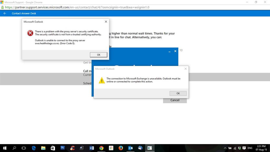 Windows 10, Outlook and Security Certificates - Microsoft Community