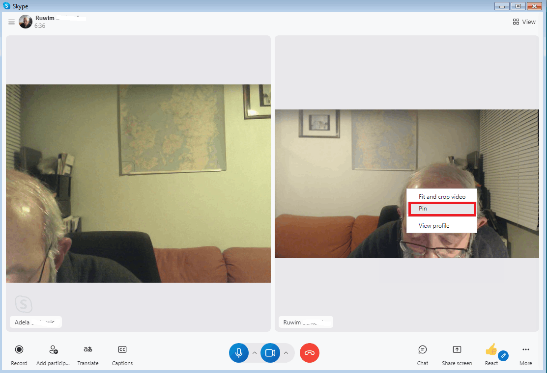 When I make a video call the video of me is also coming I want to hide -  Microsoft Community