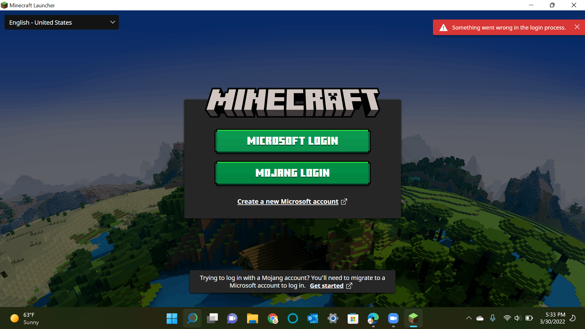 Minecraft Login Error Message Fix Microsoft Community