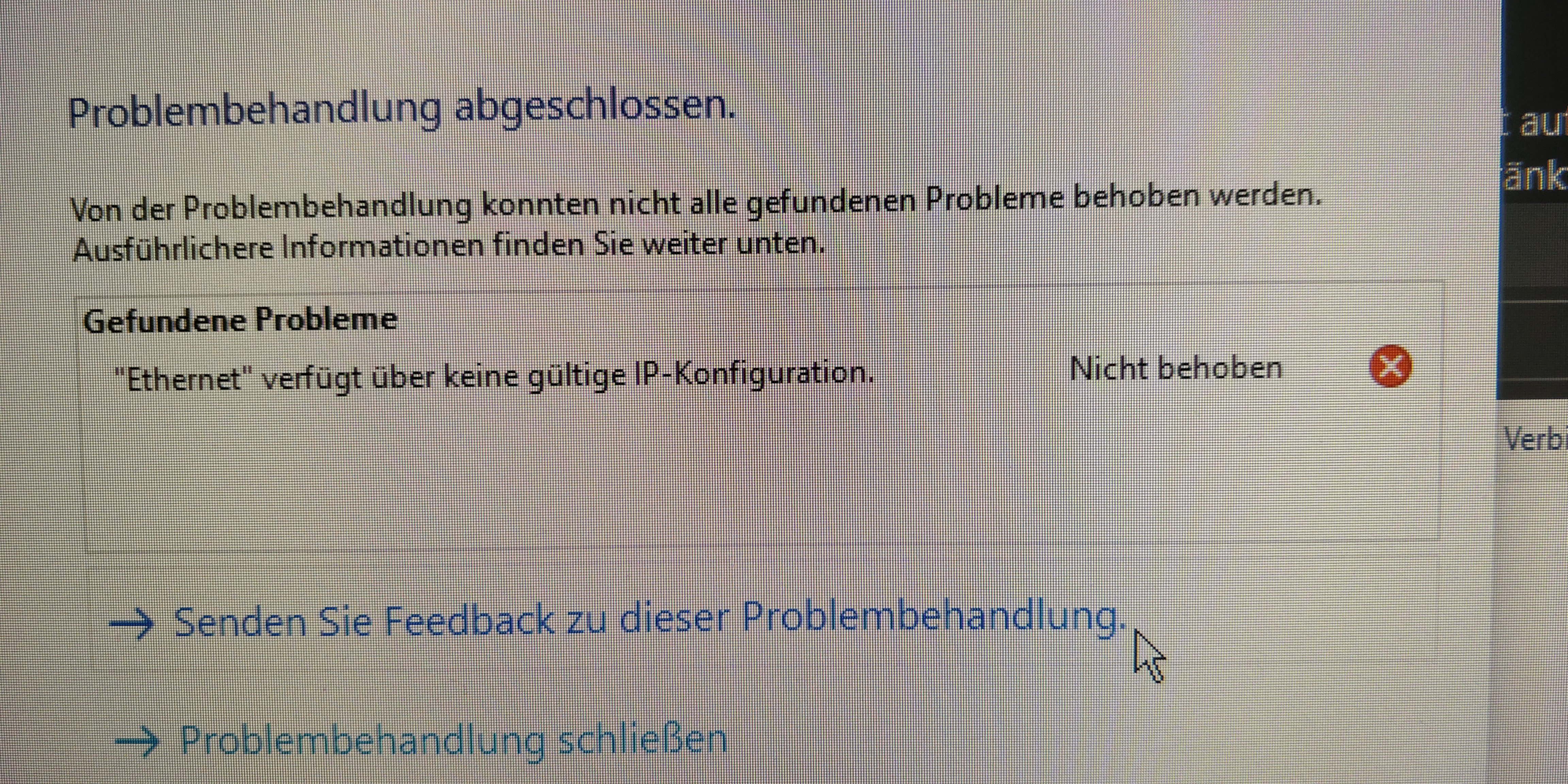 Windows 10 1909 kein internet