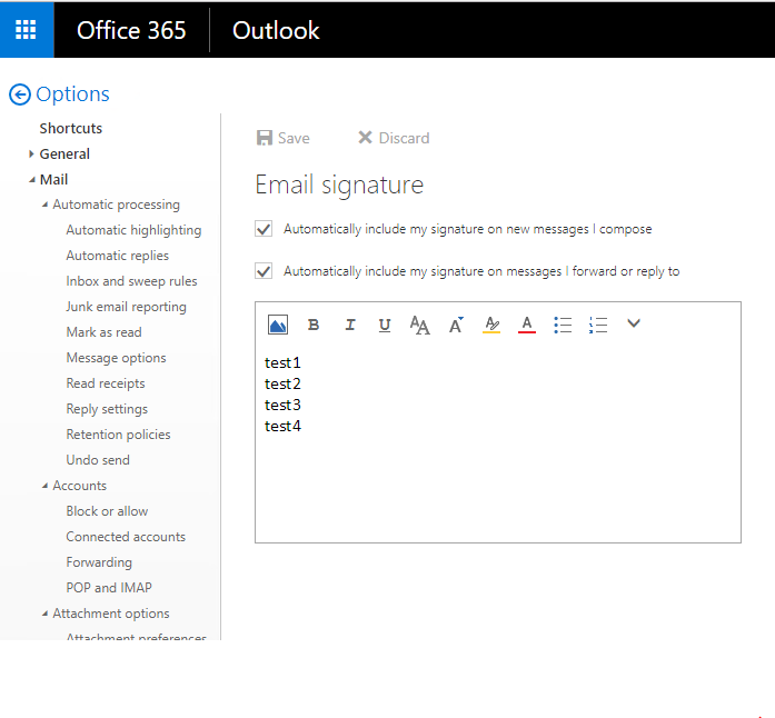 Double Spaced Email Signature When Sending From Owa To Outlook 16 Microsoft Community