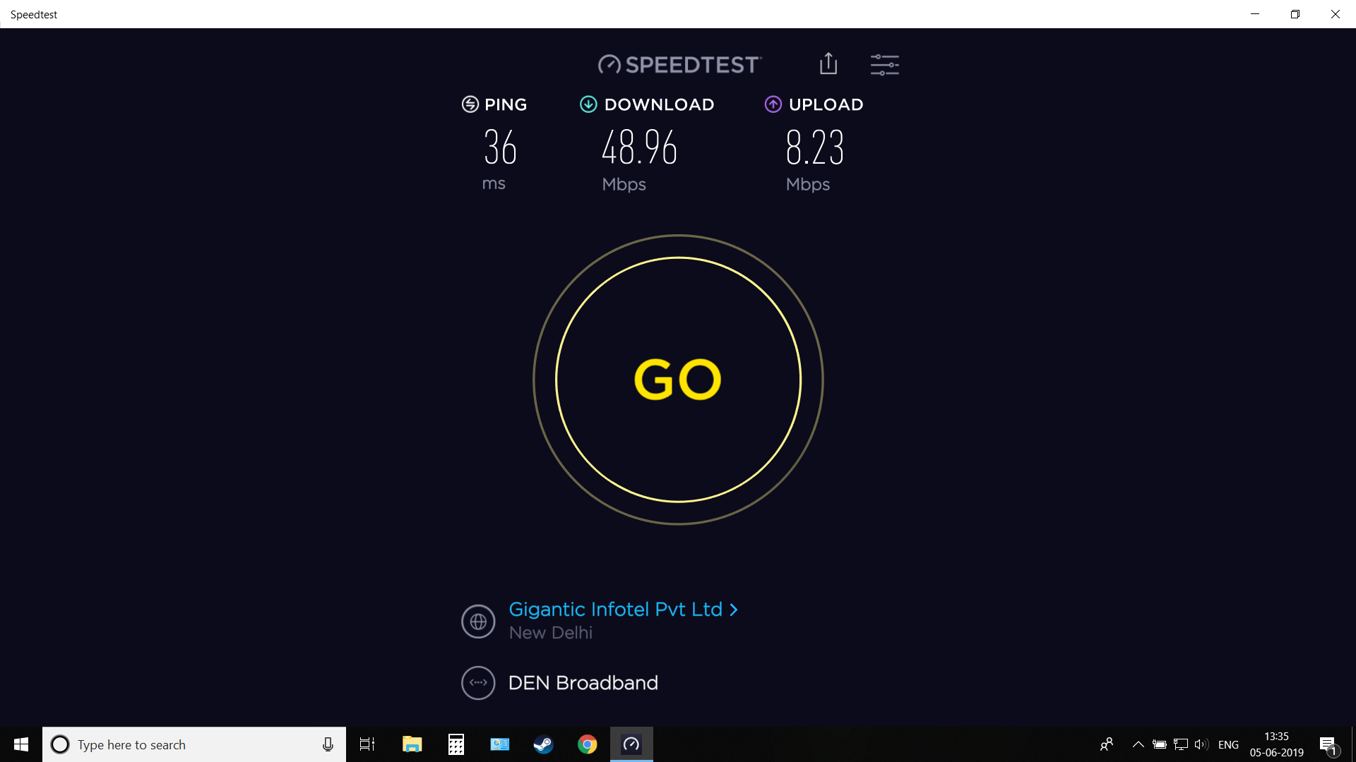 How do I get steam to download at the speed that speed test shows