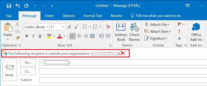 How to have Outlook insert [EXTERNAL}, or other notification, to the ...