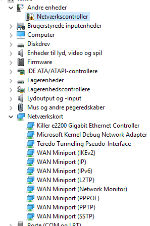 microsoft kernel debug network adapter windows 10 download