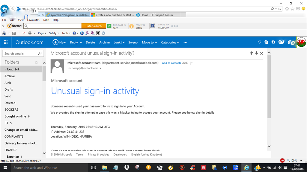 Can I trust email from the Microsoft account team? - Microsoft Support