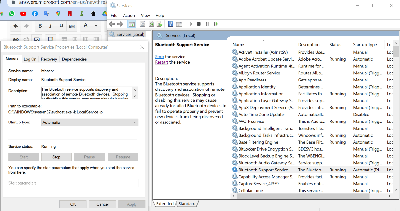 Bluetooth Not Working Properly [SOLVED] - Microsoft Community