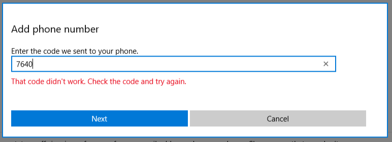 Microsoft Account Verification Code Not Sending