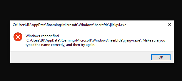 Windows Cannot Find: The Following - Microsoft Community