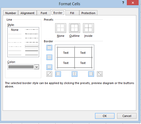 Excel 2013 - problem with border lines (print and view) - Microsoft ...