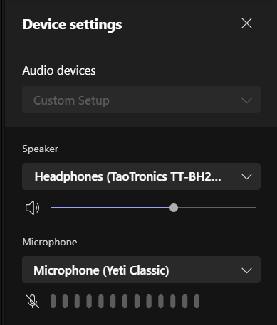 Microsoft Teams Bluetooth Headset No Sound When Using External Mic ...