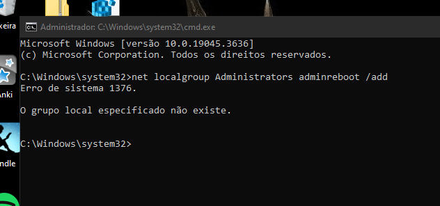 Não consigo acessar CMD como Administrador - Microsoft Community