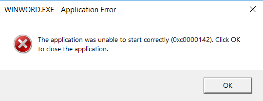 Fix Error 0xc0000142, The application was unable to start correctly