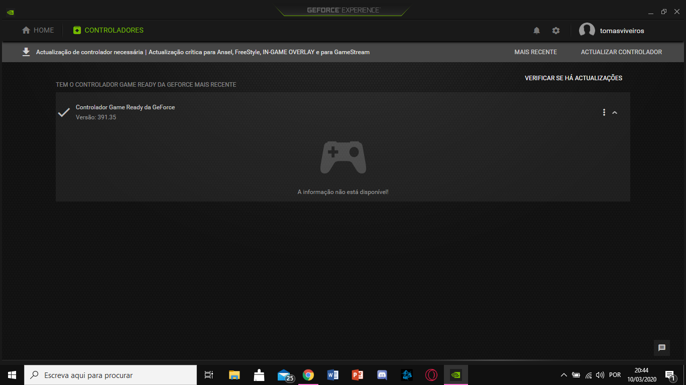 Actualizar nvidia geforce online experience