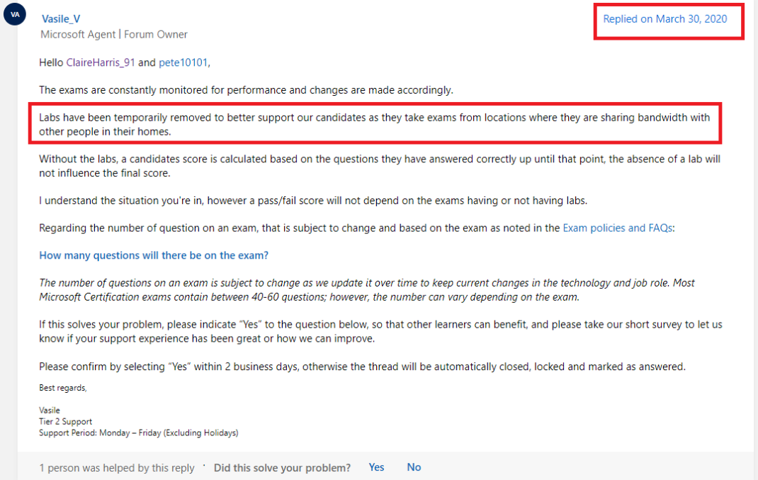 MS-100 Exam Labs - Have Labs been temporarily removed from Sns-Brigh10