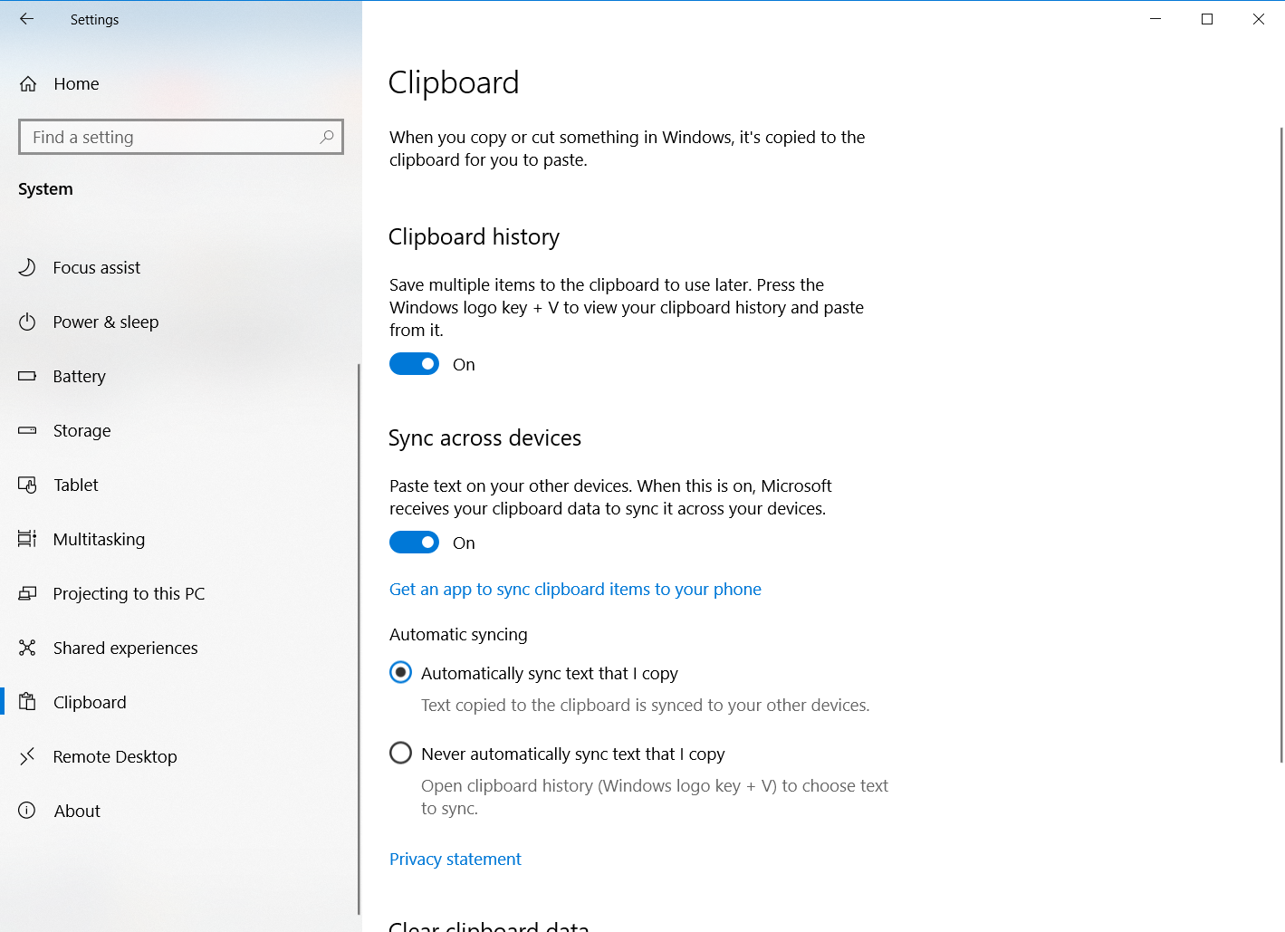 更新最新windows10系统后 Windows V快捷键打开剪贴板历史功能失效 Microsoft Community