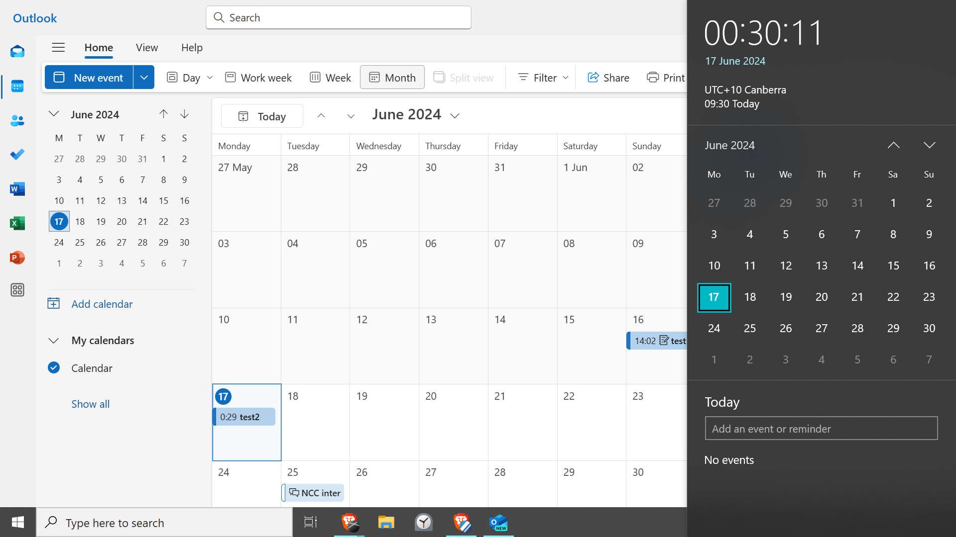 New Outlook not showing in calendar in taskbar - Microsoft Community