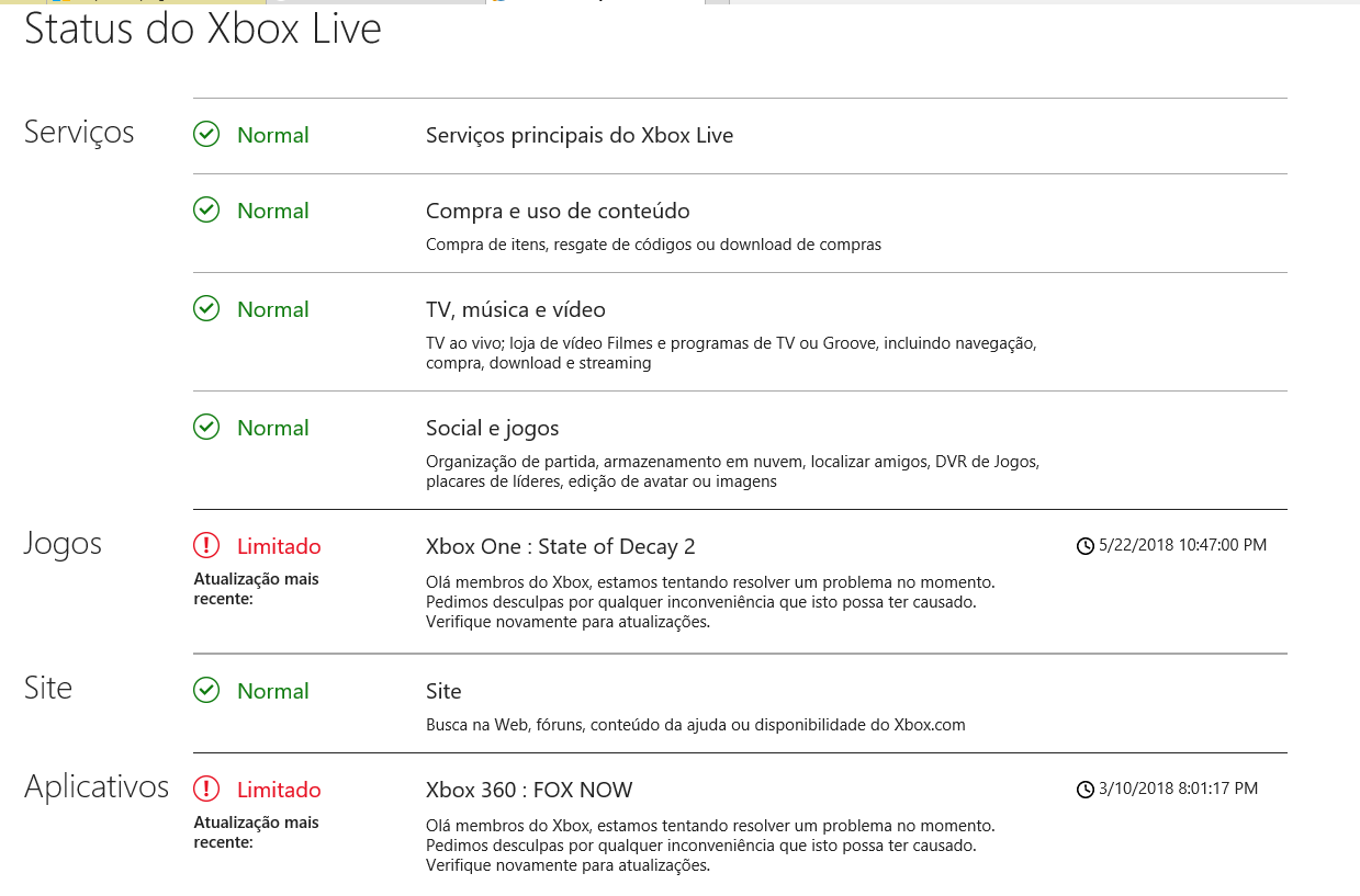 state of decay 2 problema no Crossplay no Windows 10 e no Xbox One -  Microsoft Community