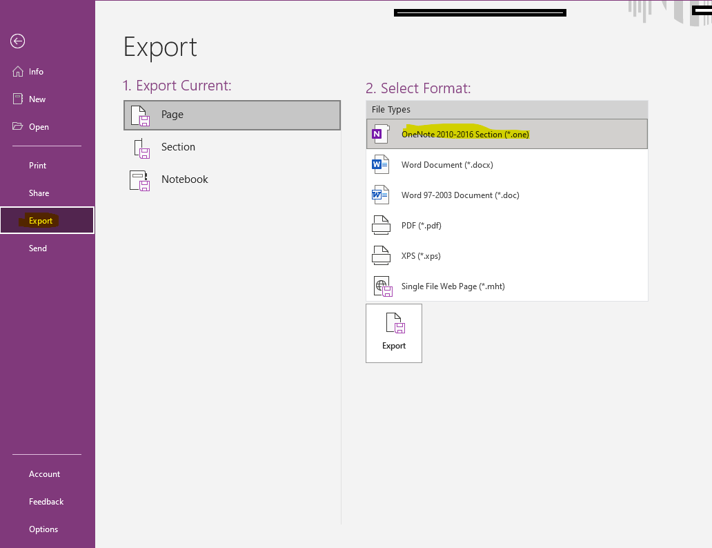  how to export onenote notebook from onenote web app microsoft community