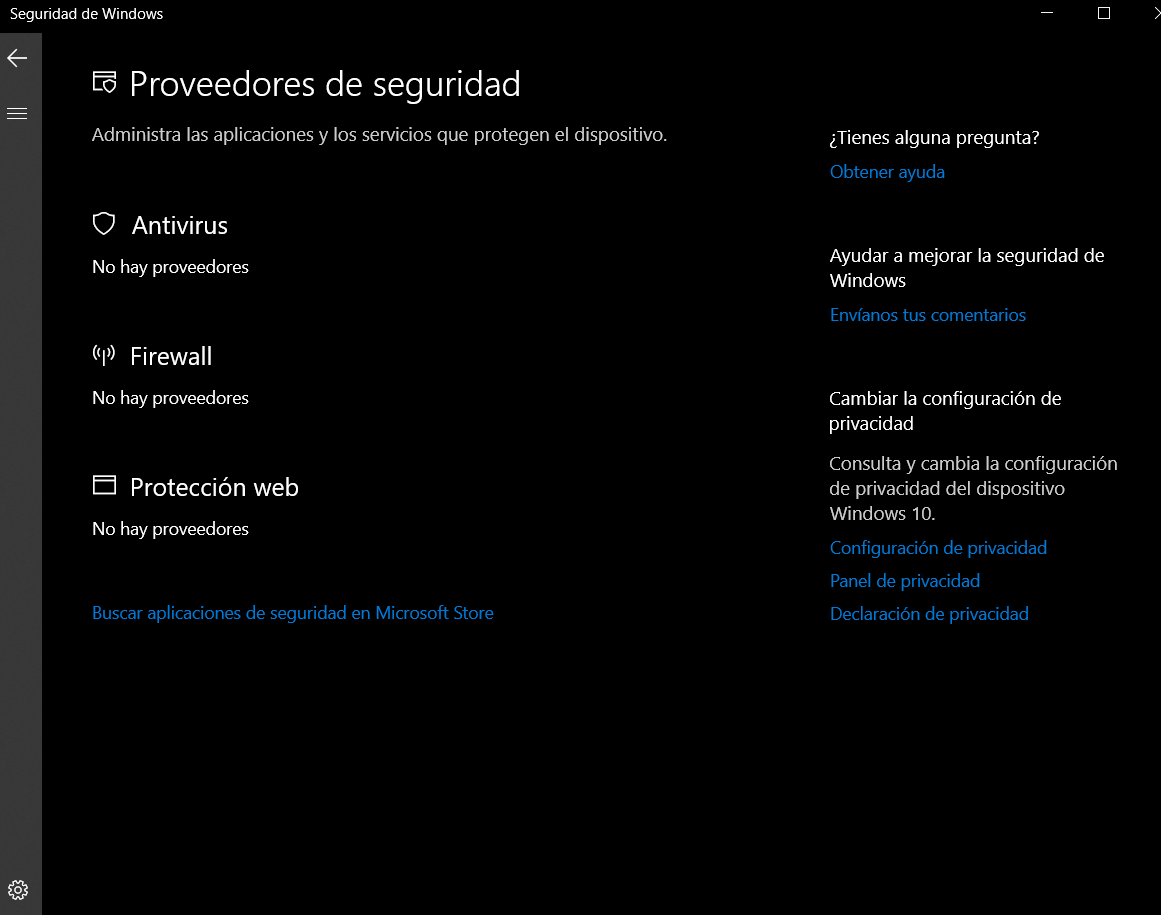 No Sale Nada En Seguridad De Windows ≈ Windows 10 Microsoft Community 2340