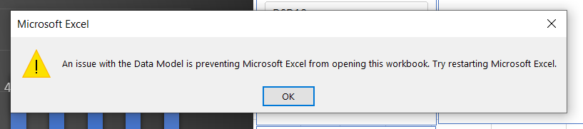 Excel Power Pivot Issues - Error When Refreshing - Microsoft Community