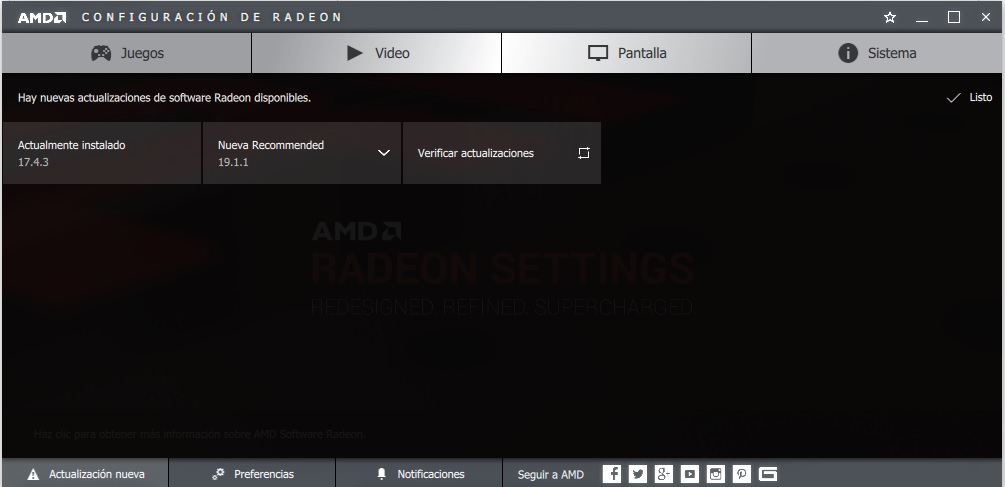 Windows 10 Amd radeon fallas al actualizar. Microsoft Community