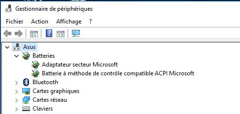 batterie à méthode de contrôle compatible acpi microsoft