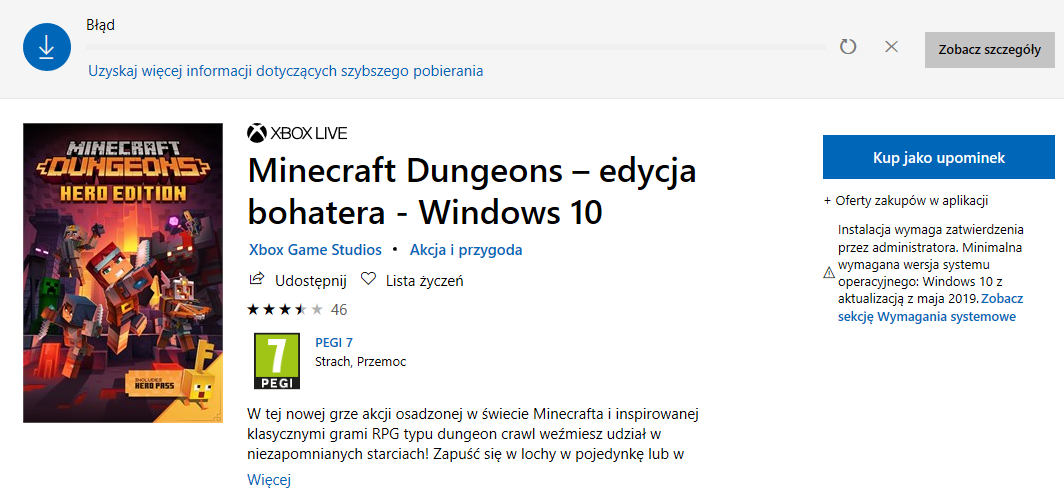 xbox store minecraft dungeons