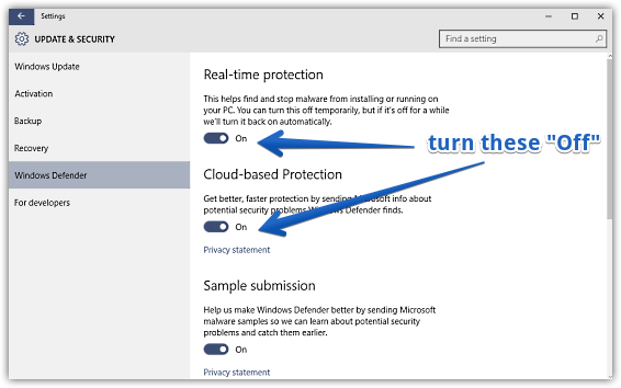 Defender Windows 10 deaktivieren