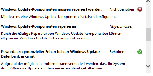 Funktionsupdate für Windows 10, Version 1803 - 2 Fehlercodes:      0xc1900209     0xc1900106