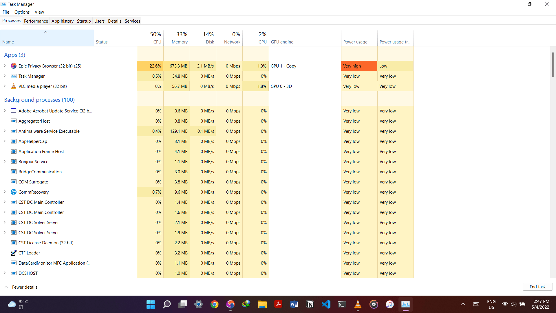 Windows 11 CPU HIGH PERFORMANCE PERCENTAGE - Microsoft Community