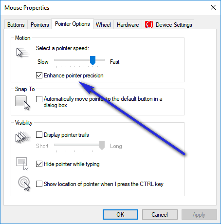 Turning Off Mouse Acceleration On A Logitech Wireless Mouse Microsoft Community