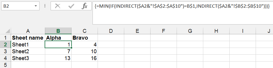 Formula to match column data with MIN value - Microsoft Community