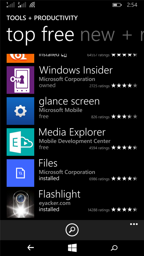 Glance screen lumia 540