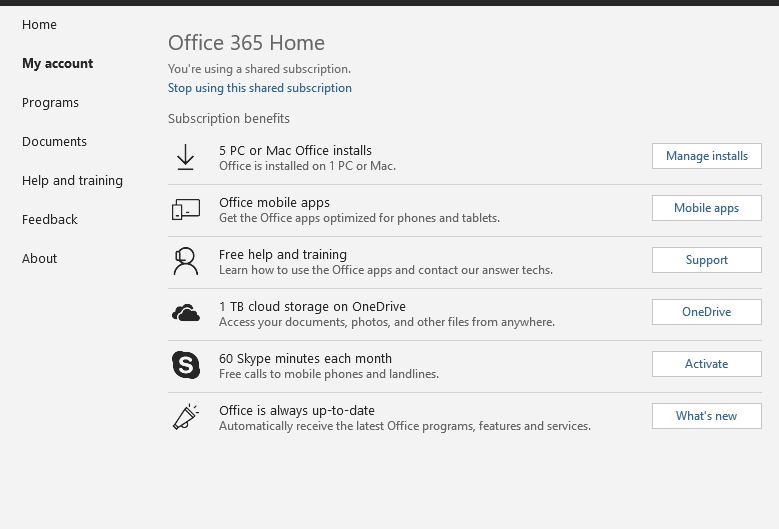 Office 365 Share Subscription Does Not Recognize By Windows 10 ...