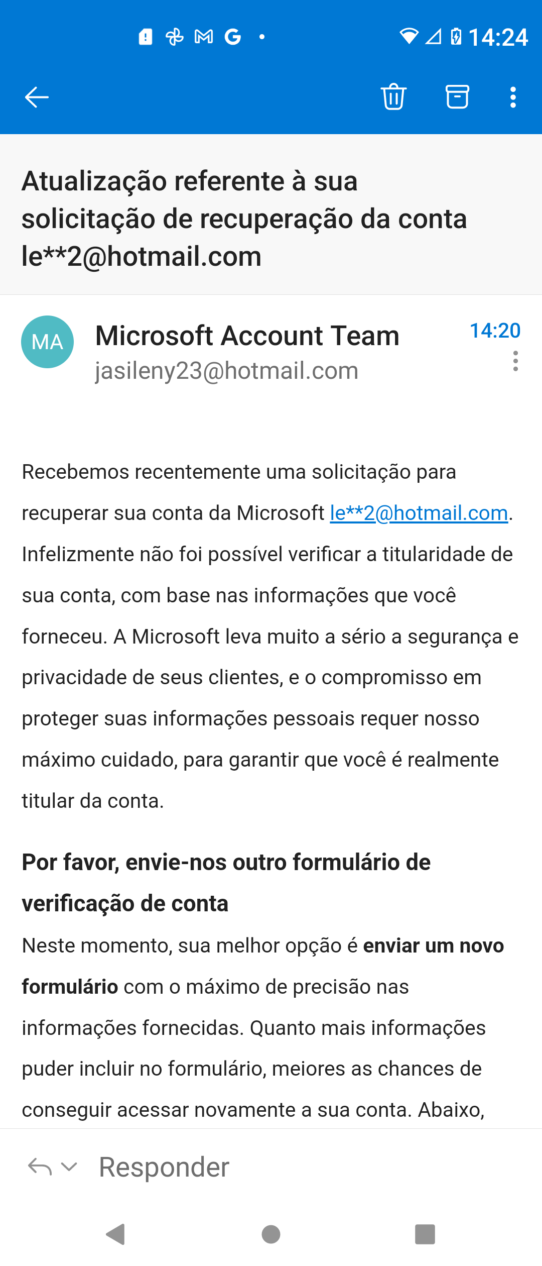 Redefinir uma senha esquecida de conta Microsoft - Suporte da Microsoft