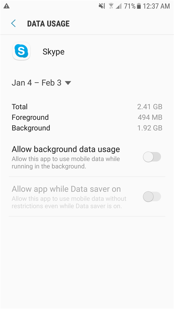 Why did Skype downloaded over 2 gbs of mobile data in less than 1 hr -  Microsoft Community