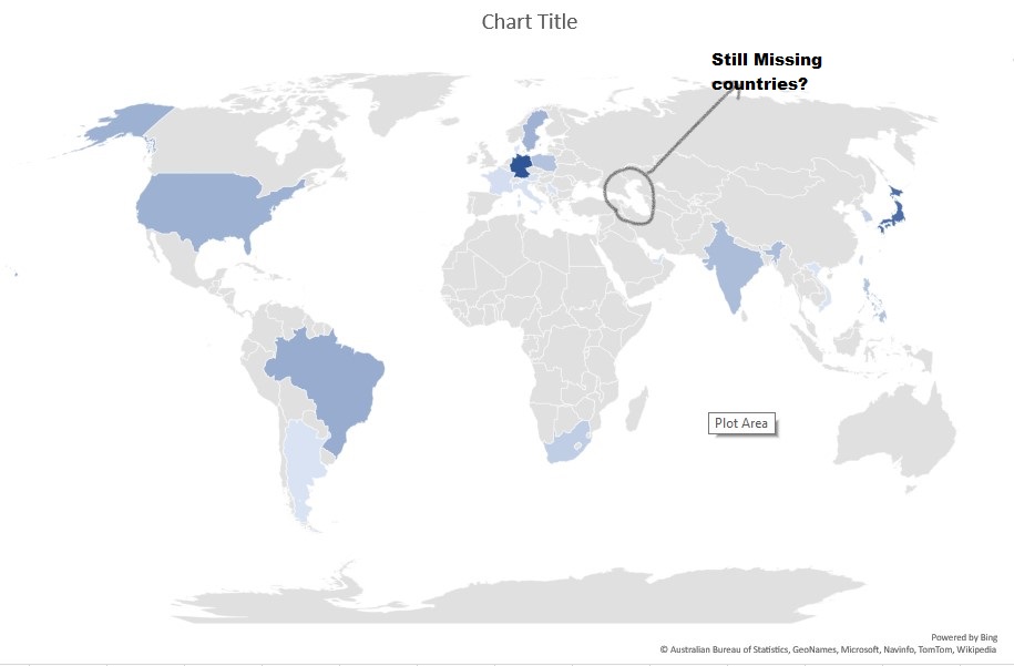 Russia map world