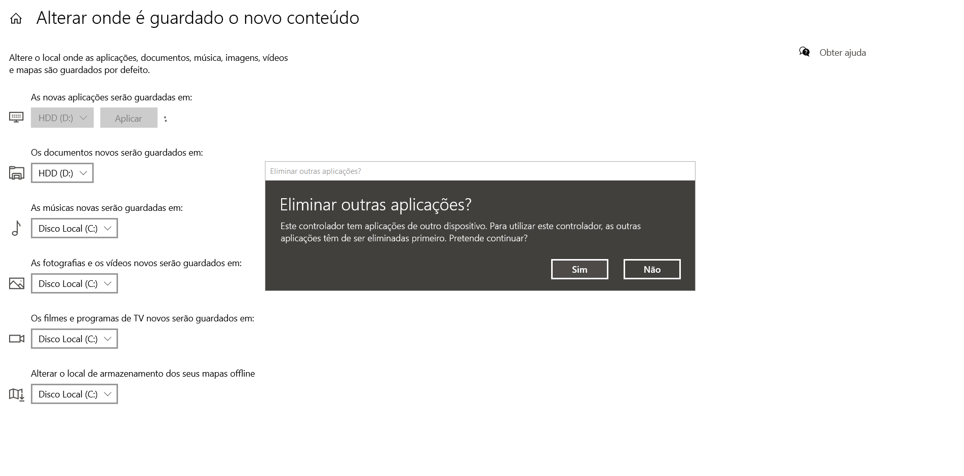 Problemas instalação de jogos e local de armazenamento - Microsoft Community