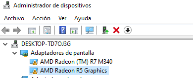 Tengo problemas para actualizar los controladores de AMD Radeon R5